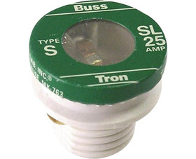 Bussmann BP/SL-25 25 AMP Rejection Base Plug Fuse - 3/Card