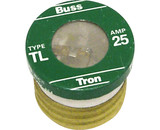 Bussmann BP/TL-25 25 AMP Edison Base Plug Fuse - 3/Card