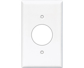Cooper Wiring Devices 2131W-BOX Single Gang Receptacle Wall Plate - White Bulk