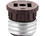 Cooper Wiring Devices 758B-BOX Socket To Plug Base Adapter - Brown Bulk
