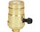 Cooper Wiring Devices 917ABD -BOX Turn Knob Brass Shell Lamp Socket - Bulk