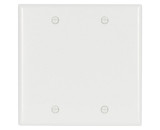 Cooper Wiring Devices 2137W-BOX Two Gang Blank Thermoset Standard Wallplate - White