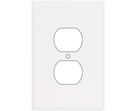 Cooper Wiring Devices 2142W-BOX Oversized Duplex Receptacle Wall Plate - White Bulk