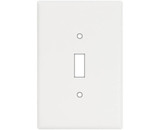 Cooper Wiring Devices 2144W-BOX Oversize Single Midi Toggle Switch Plate - White Bulk