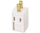 Cooper Wiring Devices 4400W-BOX Three Outlet Cube Adapter - White Bulk