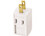 Cooper Wiring Devices 4400W-BOX Three Outlet Cube Adapter - White Bulk