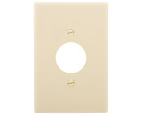 Cooper Wiring Devices 2731V-BOX 1 Gang Single Recp Thermoset Wallplate - Oversized Ivory