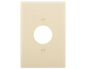 Cooper Wiring Devices 2731V-BOX 1 Gang Single Recp Thermoset Wallplate - Oversized Ivory