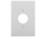 Cooper Wiring Devices 2731W-BOX 1 Gang Single Recp Thermoset Wallplate - Oversized White