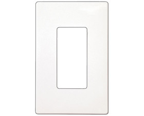 Cooper Wiring Devices PJS26W One Gang Decorator Screwless Wallplate - White