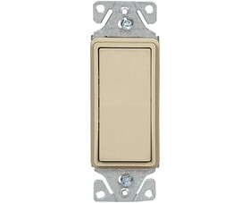 Cooper Wiring Devices CWD62777 15 Amp 120 Volt Decorator Single Pole Switch - Ivory Boxed