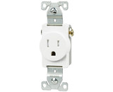 Cooper Wiring Devices TR817W-BOX Single Receptacle Tr - 15A White