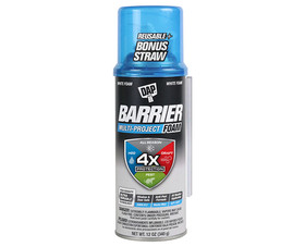 DAP Products 75650-12530 BARRIER MULTI PROJECT FOAM 4X PROTECTION 20 DEGREES TO 120 DEGREES FAHRENHEIT - ALL SEASON STOPS DRAFTS,BLOCKS WATER, & BLOCKS PEST