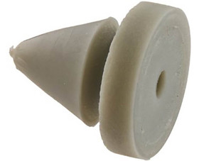 Don-Jo 1608 Gray Rubber Silencers For Steel Doors - 100 Per Bag