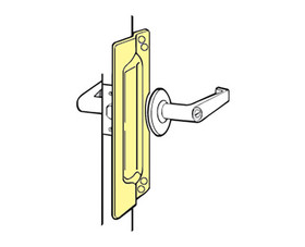 Don-Jo LP-211-DU 3" X 11 " Duro Coated Latch Protector For Out-Swinging Door