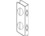Don-Jo 61-PB-V 4" x 4-1/2" Wrap Around Plate For 1-3/4" Door - US3