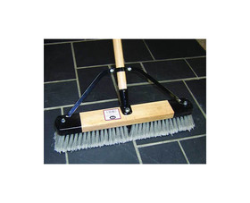 DQB Industries 09940 Heavy Duty Contractor Sweep - 4" Gray Flagged