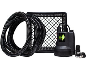 Eco-Flo Products Sup55Kit 1/4 HP Submersible Utility Pump Kit Includes 10&#039; Cord, 18&#039; 1" Discharge Hose, 1" To 1-1/4"