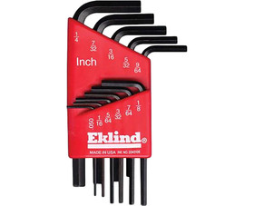 Eklind Tool 10111 11 PC. Short Hex L-Key Sets - .05" to 1/4"