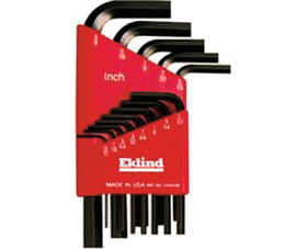 Eklind Tool 10113 13 PC. Short Hex L-Key Sets - .05" to 3/8"