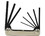Eklind Tool 20811 8 PC. Folding Hex Key Set - .05" to 5/32"
