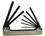 Eklind Tool 20912 9 PC. Folding Hex Key Set - .05" to 3/16"