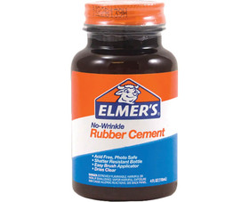Elmer's E904 4 Oz. No-Wrinkle Rubber Cement
