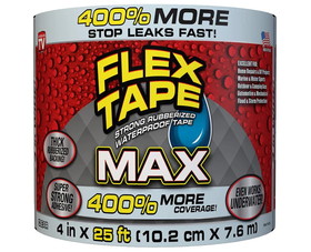 FLEX SEAL PRODUCTS  TFSMAXCLR04 Flex Tape Clear Max 4 X 25