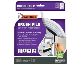 Frost King BP17A SELF STICK WEATHERSEAL BRUSH PILE 1/4" X 3/8" X 17&#039;