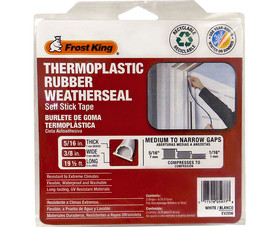 Frost King EV20W Rubber Weatherseal Tape