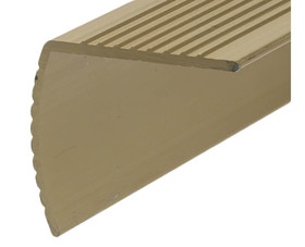 Frost King H4128FB6A 72" Fluted Aluminum Stair Nosing - Gold Finish