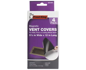 Frost King MC512WT MAGNETIC VENT COVER 4 PACK 5-1/2" X 12" WHITE