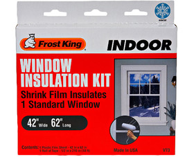 Frost King V73A 42" X 62" Indoor Shrink Window Kit - 1 Sheet