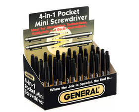 General 744DB 4-In-1 Mini Screwdriver Merchandiser