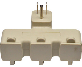 Go Green Power GG-03431BEC 3 Outlet Tri Tap - Beige