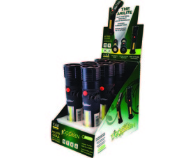 Go Green Power GG-113-ARILITE 300 Lumens Flashlight W/ Multiple Focus Directional Head - 6 Piece Display