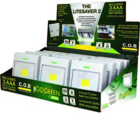 Go Green Power GG-113-RSWLT Rocker Switch Light 200 Lumens COB LED - 12 Piece Display