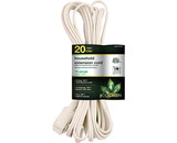 Go Green Power GG-24720 20' 16/2 Gauge Household Extension Cord - White