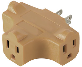 Go Green Power GG-3406BE 3 Wire Cube Adapter - Beige