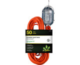 Go Green Power GG-36750 50' 16/3 Gauge Portable Hand Lamps With Steel Guard - Orange