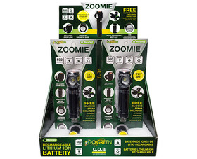 Go Green Power GG-ZOOMIE 500 LUMENS ZOOM LENS W/ 3 MODES 8PC PER DISPLAY