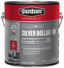 Gardner-Gibson 6211GA 1 GAL Silver Dollar Fibered Aluminum Roof Coating