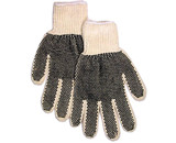 Gloves  Plastic Dot White Cotton Gloves