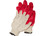 Gloves 9626 Cotton Gloves With Plastic Dipped Palm - Red