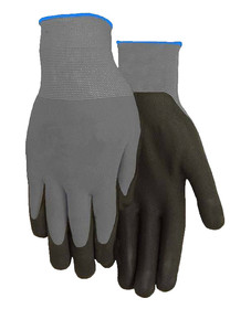 Gloves 9655L Black Foam Ccoated Nylon Gloves Large
