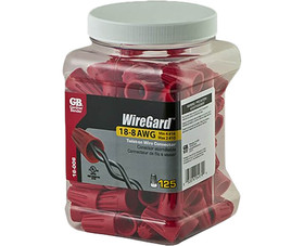 Gardner Bender 16-006N Red WireGard Screw-On Wire Connectors - 125 Per Jar