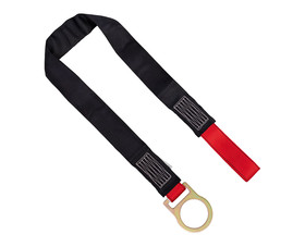 General Work Products A8125000 1-3/4" x 8' - Disposable Concrete Anchor Point Strap + Large D Ring Full Length Wear Pad Red