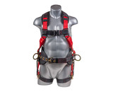 General Work Products H222100111 Top Black Bottom Full Body Harness W/ 5 Point Adjustment + Dorsal D Ring Gromet Leg Straps Premium Harness Padded Shoulder Universal Size