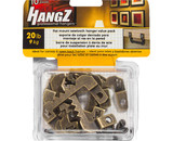 Hangz 20001 Flat Mount Sawtooth Hanger - Value Pack