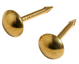 Hillman Group 122690 Round Small Head Brass Furniture Nails